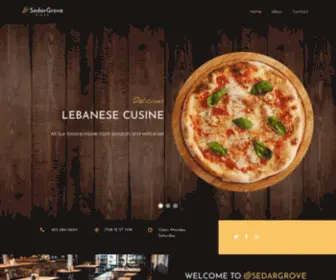 Sedargrovepizza.com(Free Bootstrap 4 Template by Colorlib) Screenshot