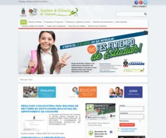 Sedcasanare.gov.co(Inicio) Screenshot