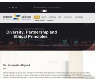 Sedcocapital.com(Sedco capital) Screenshot