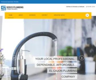 Sedcoplumbing.com(Best Plumber El Cajon) Screenshot