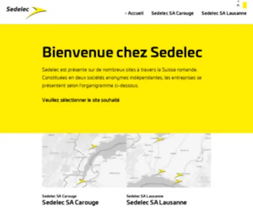 Sedelec.ch(Sedelec) Screenshot