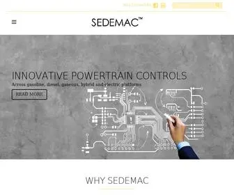 Sedemac.com(Innovative Control Products for Engines and Powertrains) Screenshot