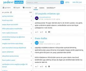 Sedevr.com(şedevr sözlük) Screenshot