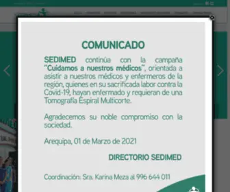 Sedimed.com.pe(Somos un centro médico en diagnóstico por imágenes en Arequipa) Screenshot