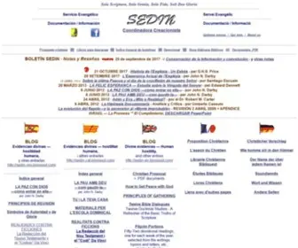 Sedin.org(El mensaje cristiano al mundo moderno) Screenshot