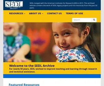 Sedl.org(SEDL Archive) Screenshot
