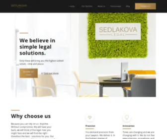 Sedlakovalegal.com(SEDLAKOVA LEGAL) Screenshot