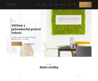 Sedlakovalegal.cz(SEDLAKOVA LEGAL) Screenshot