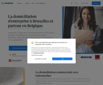 Sedomicilier.be(Domiciliation d’entreprise à Bruxelles et en Belgique) Screenshot