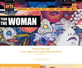 Sedonaartscenter.com(The Sedona Arts Center) Screenshot