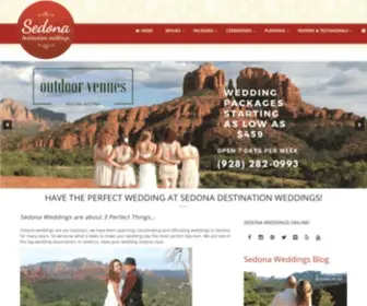 Sedonadestinationweddings.com(Sedona Weddings Ceremonies Elopements Choose Your Wedding Venue) Screenshot