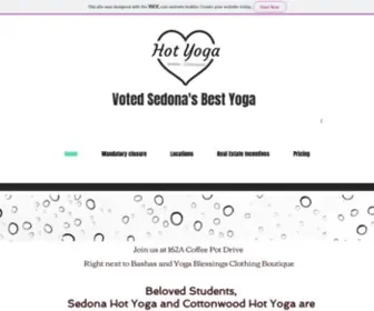 Sedonahotyoga.com(Home) Screenshot