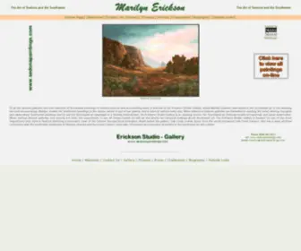 Sedonapaintings.com(Sedona Arizona Southwest art paintings by Marilyn Erickson Gallery) Screenshot