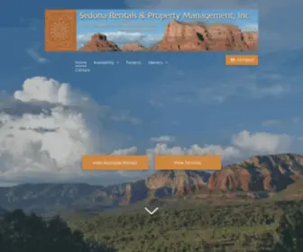 Sedonarentals.com(Discover Sedona Rentals & Property Management) Screenshot