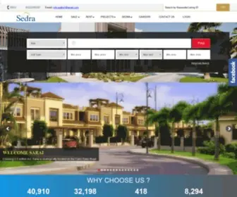 Sedrahomes.com(Real Estate Egypt) Screenshot