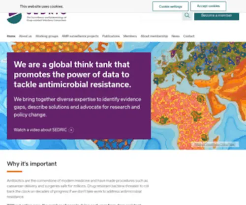 Sedric.org.uk(We are a global think tank) Screenshot