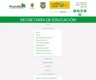 Sedrisaralda.gov.co(Gobernacion de Risaralda ::: Secretaría de Educación) Screenshot