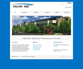 Sedsystems.ca(Calian SED (SED Systems)) Screenshot