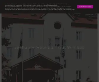 Seebauer-Wildbad.com(Seebauer-Hoteldorf Gut Wildbad) Screenshot