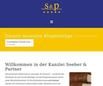 Seeber-Lawconsult.at(Kanzlei Seeber & Partner) Screenshot