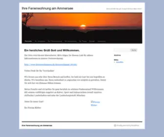 Seeblick-Ammersee.de(Ihre Ferienwohnung am Ammersee) Screenshot