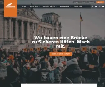 Seebruecke.org(Seebrücke) Screenshot