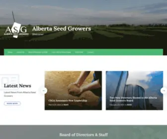 Seedalberta.ca(Alberta Seed Growers) Screenshot