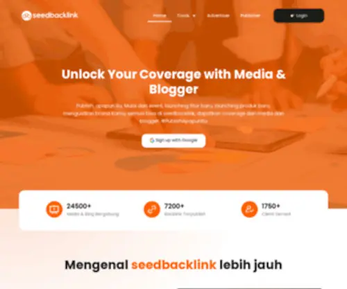 Seedbacklink.com(Marketplace Jual Beli Backlink Indonesia Terpercaya) Screenshot