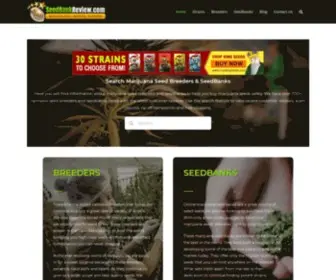 Seedbankreview.com(Top 10 Seed Bank Reviews To Buy Cannabis Seeds) Screenshot