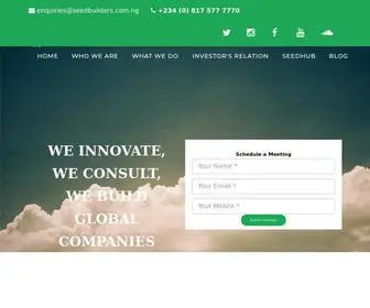 Seedbuilders.com.ng(SeedBuilders Nigeria) Screenshot