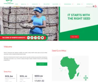 Seedcogroup.com(Africa's Seed Company) Screenshot