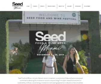Seedfoodandwine.com(Seedfoodandwinemiami) Screenshot