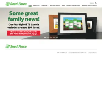 Seedforce.com.au(Seed Force Australia) Screenshot