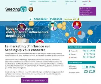 Seedingup.fr(Booster son e) Screenshot