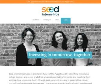 Seedinternships.org(Taking the next step) Screenshot