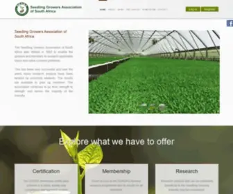 Seedlinggrowers.co.za(Seedling Growers Association of South Africa) Screenshot