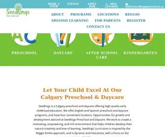 Seedlingspreschool.ca(Educational & Fun Preschool In Calgary) Screenshot
