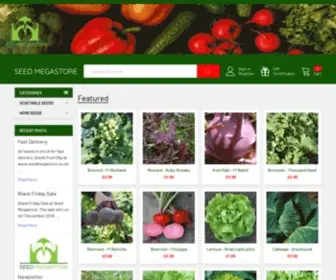 SeedmegaStore.co.uk(Seed Megastore Vegetable Seeds) Screenshot