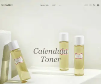 Seedntree.com(Korea Cosmetic Brand) Screenshot