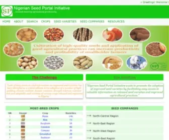 Seedportal.org.ng(Nigerian Seed Portal Initiative) Screenshot