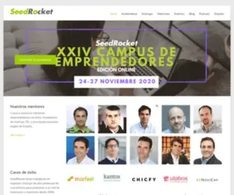 Seedrocket.com(La primera aceleradora que nació en España para startups TIC en fase inicial) Screenshot