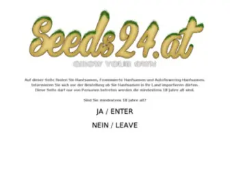 Seeds24.at(Hanfsamen Cannabis Samen bestellen 2024) Screenshot