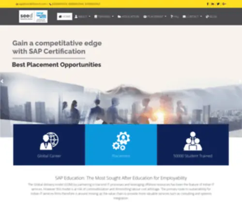 Seedsaptraining.com(SEED SAP Academy) Screenshot