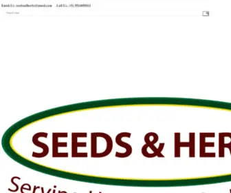 Seedsnherbs.com(Herbs & Seeds) Screenshot