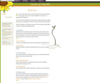 Seedsofhealth.co.uk(Seeds of Health) Screenshot