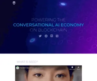 Seedtoken.io(Powering the bot economy on blockchain) Screenshot