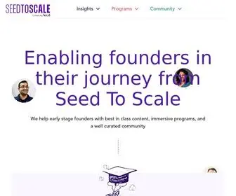 Seedtoscale.com(SeedToScale by Accel) Screenshot