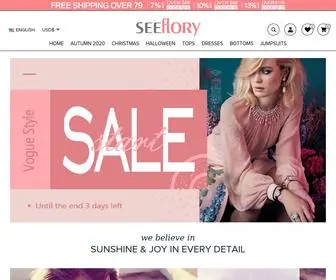 Seeflory.com(Women's Fashion Trends Clothing Online Sale) Screenshot