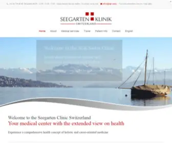 Seegartenklinik.ch(Willkommen in der Seegarten Klinik) Screenshot