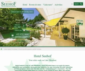 Seehof-Mondsee.com(Hotel last minute) Screenshot